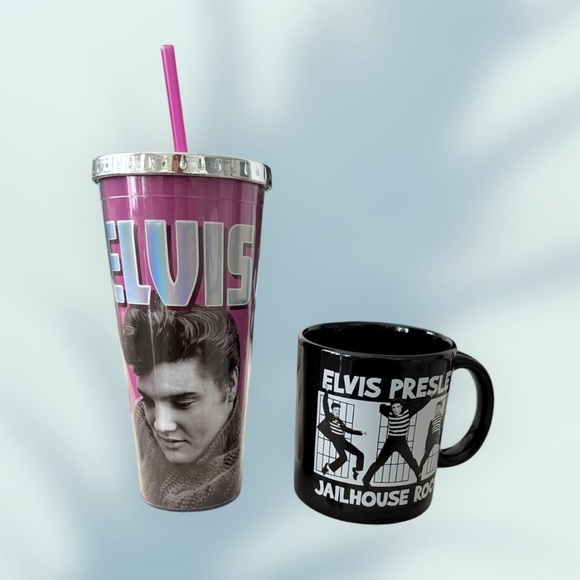 Elvis Presley Tumbler and Mug Set NWT - Picture 1 of 3